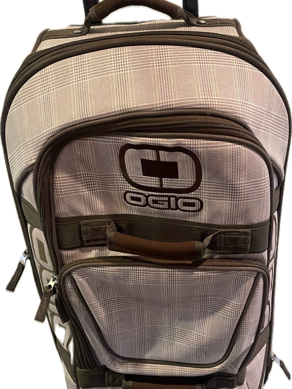 OGIO Men’s Tan and Brown houndstooth Travel Luggage